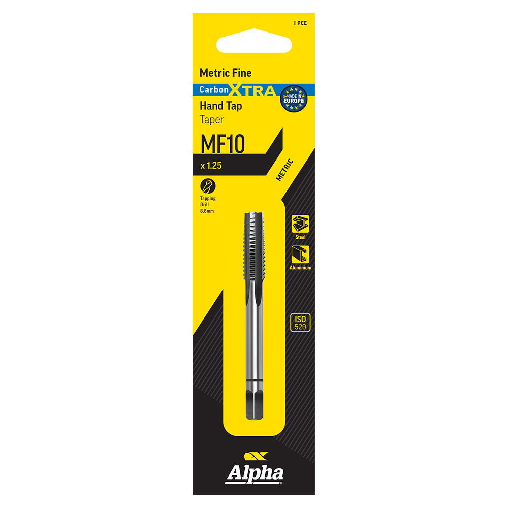 Carded Carbon Tap MF Taper-10x1.25