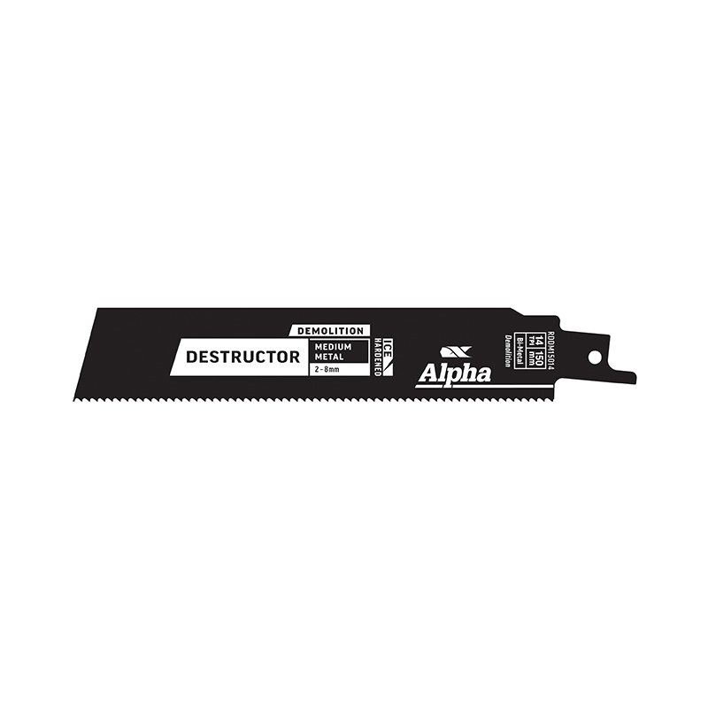 Destructor Demolition - Metal - Recip Blade, 14 TPI, 150mm - 25 Pack