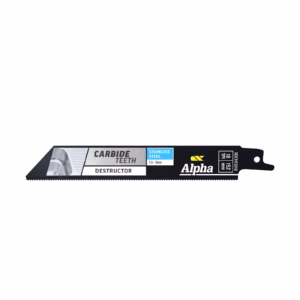 Alpha Carbide Teeth TCT Destructor Stainless Steel Recip Blade | 18 TPI - 152mm