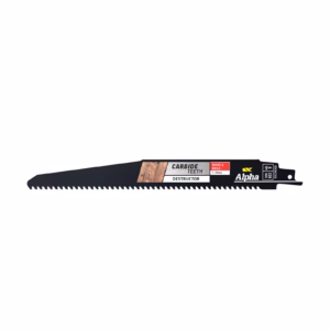 Alpha Carbide Teeth TCT Destructor Wood & Nails Recip Blade | 6 TPI - 228mm