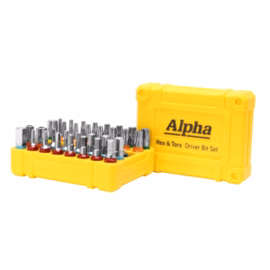 Alpha 33 Piece Insert Bit Set | Hex and Torx - Carded