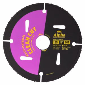 Alpha 125mm TCT Multi Cutter Blade 36T - 22mm Bore